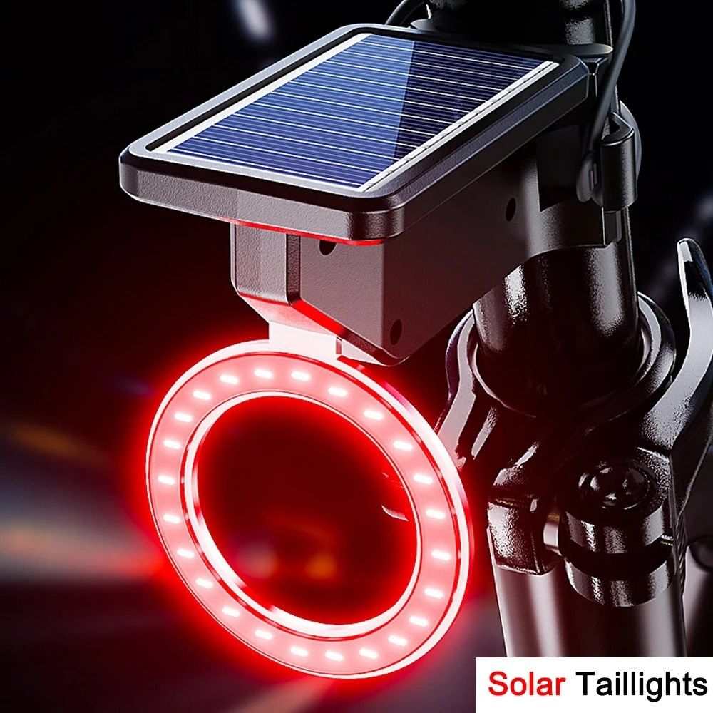 Solar Powered Bicycle Rear Tail Light with Smart Sensor for | Inspire ...