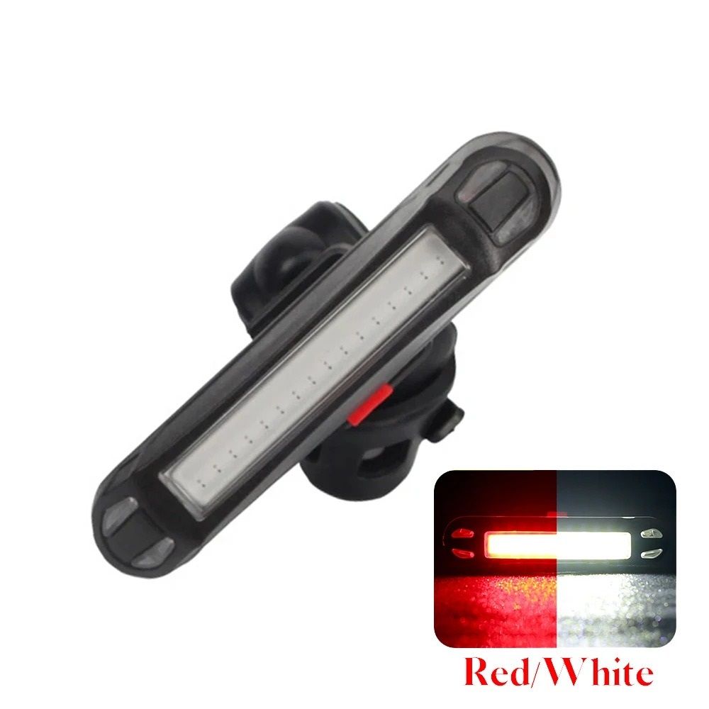 USB Rechargeable Bike Tail Light LED Bicycle Rear Safety Warning Lamp