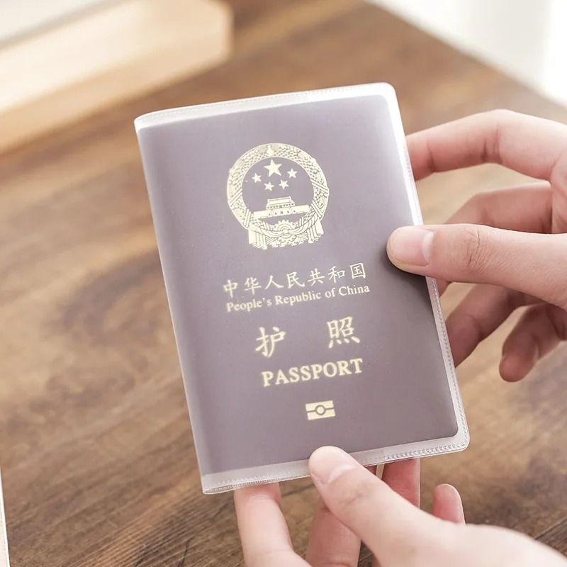 Transparent Frosted Passport Protective Cover Waterproof PVC Document Case for Travel