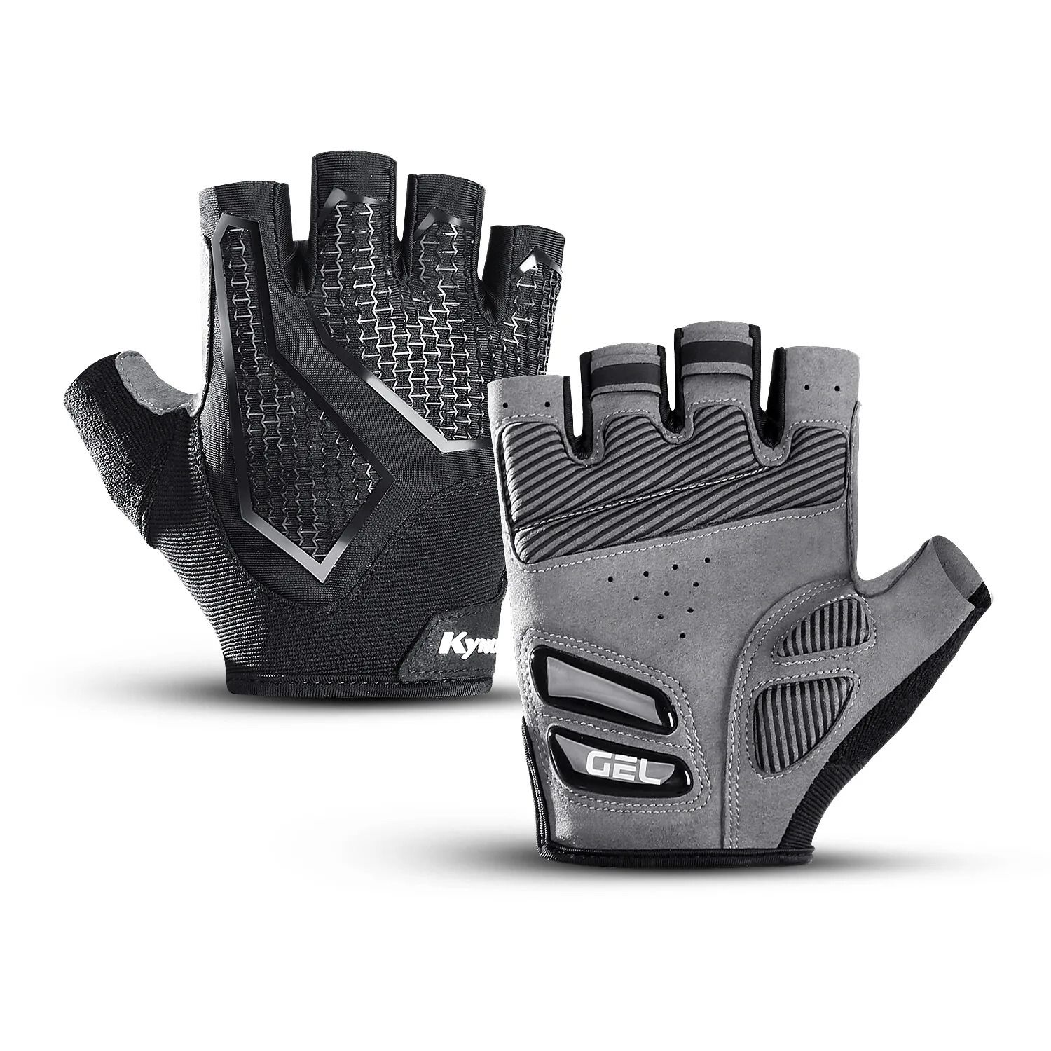 Cycling Anti-Slip Half Finger Gloves with Gel Pad Shock-Absorbing Road Riding Gear for Men and Women