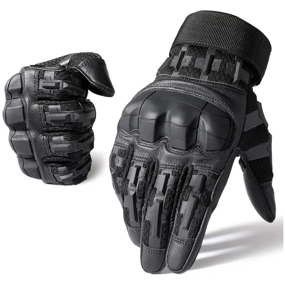 Tactical Full Finger Gloves for Men with Ultimate Impact Protection and Non-Slip Grip for Riding Shooting and Fishing