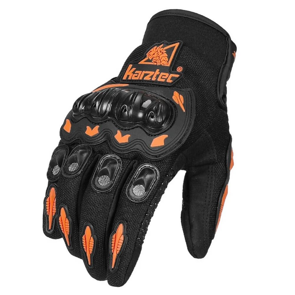 Full-Finger Touchscreen Motorcycle Gloves with Anti-Drop and Wear-Resistant Protection for All-Season Riding