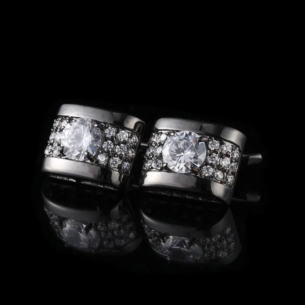 Rhinestone Cufflinks for Men