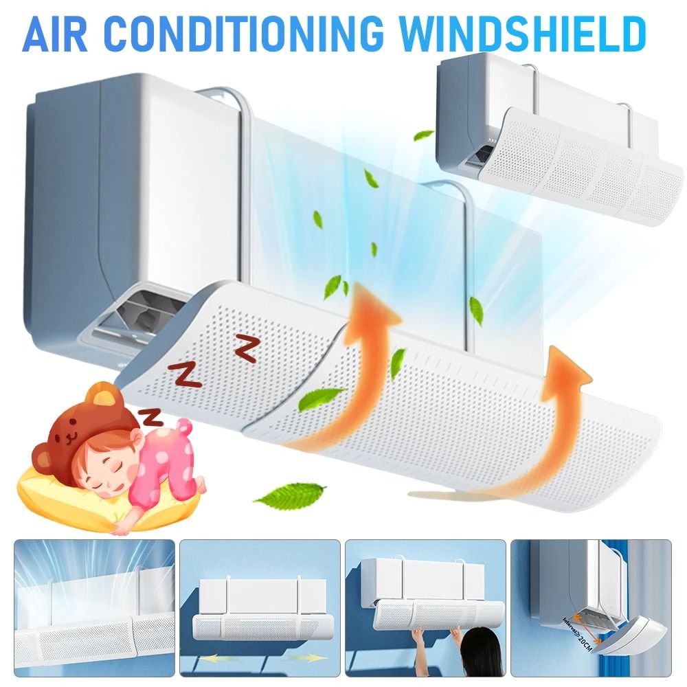 Ac Wind Guide Fan Adjustable Air Conditioner Wind Guide Cover for Home Comfort | Inspire ...