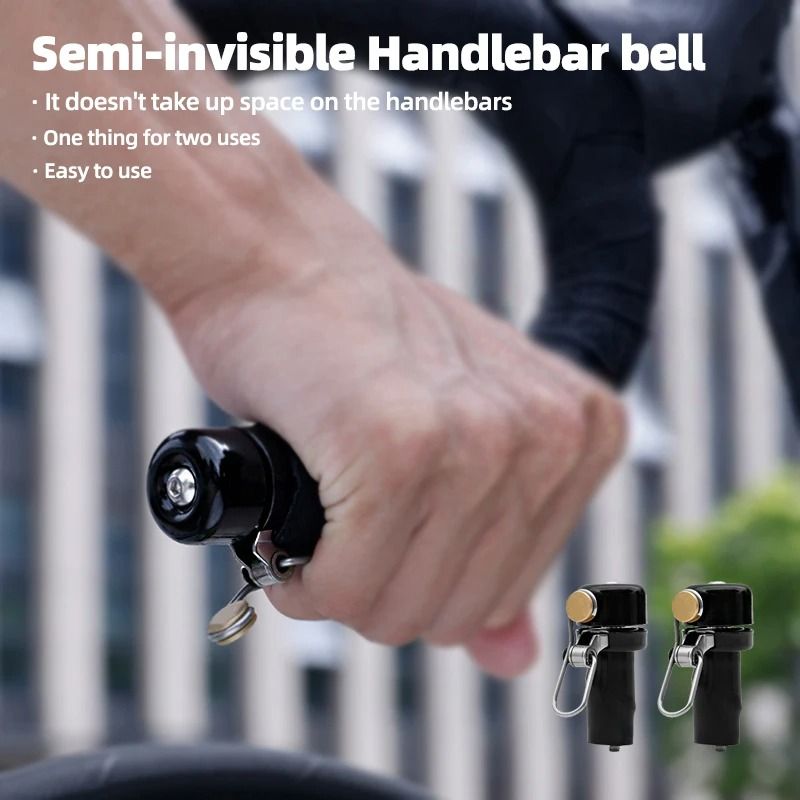 Retro Mini Bicycle Bell for Curved Handlebars with Loud Alar | Inspire ...