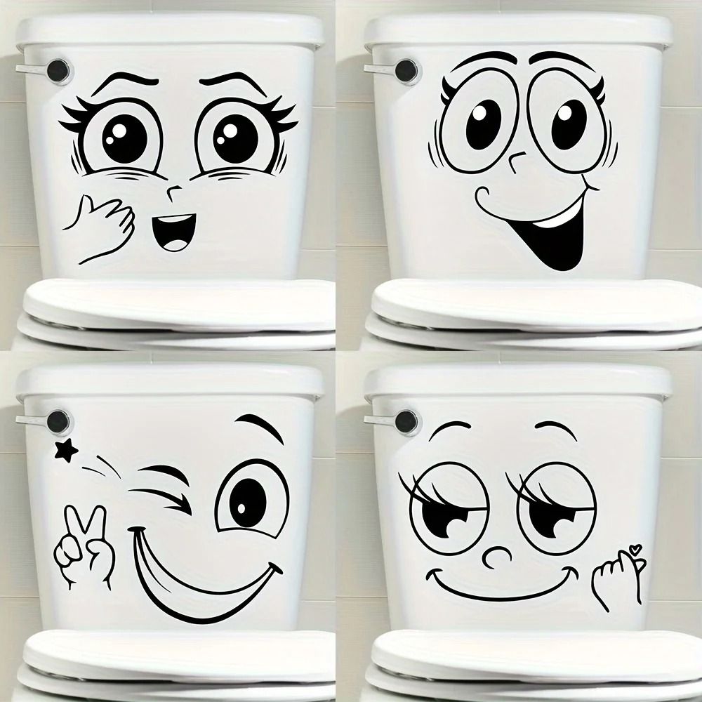 Cartoon Sticker Set Self Adhesive PVC Glossy Surface