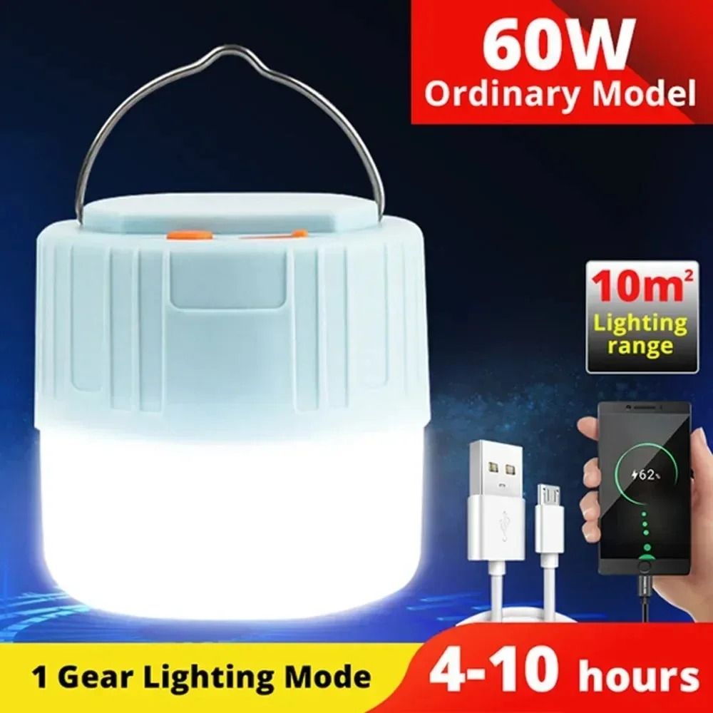 Solar Camping Light Remote Control Power Bank LED Tent Lamp