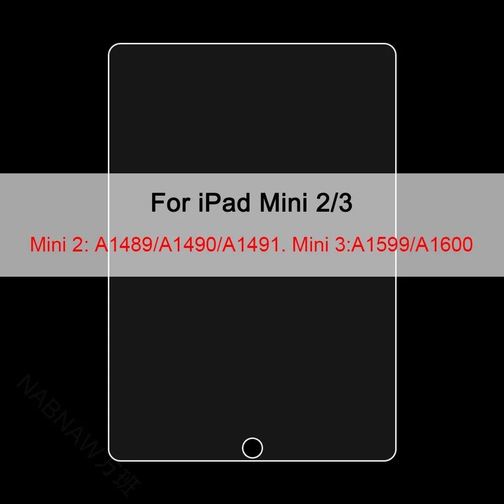 3 Piece High Definition Tempered Glass iPad Screen Protector Set