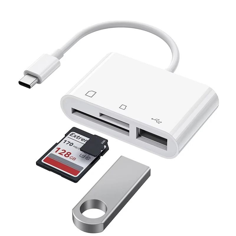 3 In 1 Professional Camera Card Reader Adapter | Inspire Uplift