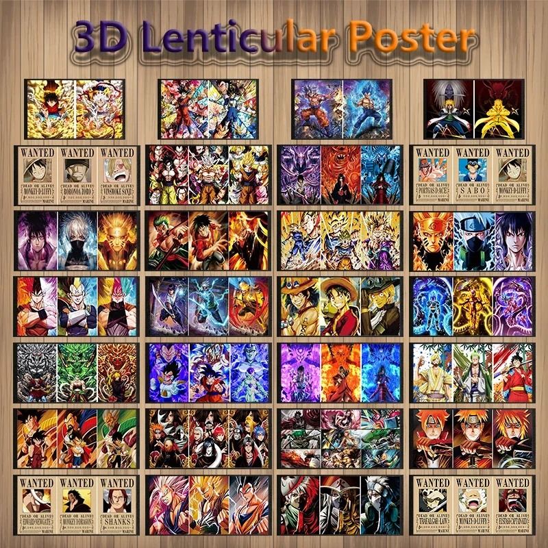 Multi Dimensional Anime Motion Posters