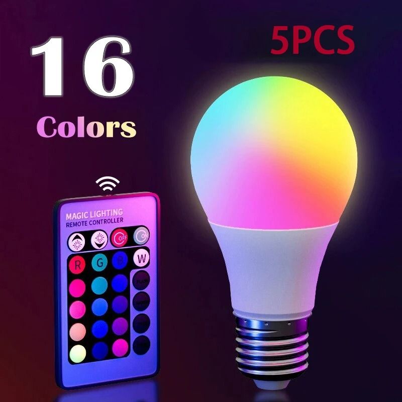 16 Color RGB Intelligent LED Illumination Bulb