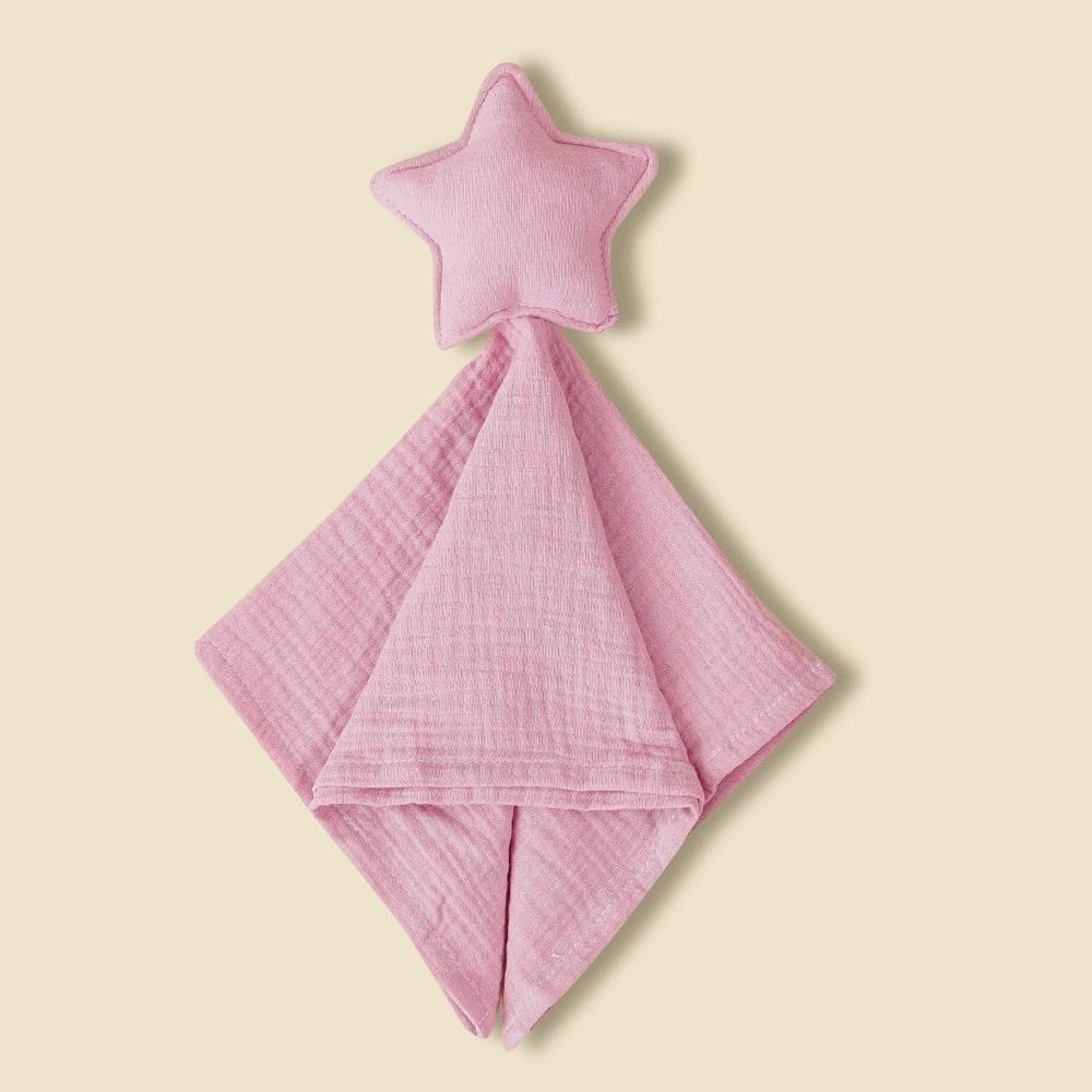 Pediatric Muslin Security Blanket and Feline Companion