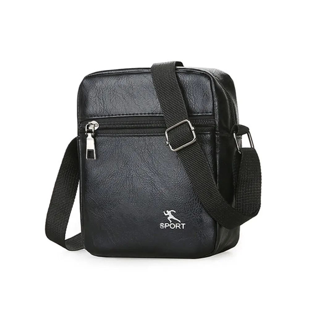 Vintage PU Leather Messenger Crossbody Bag