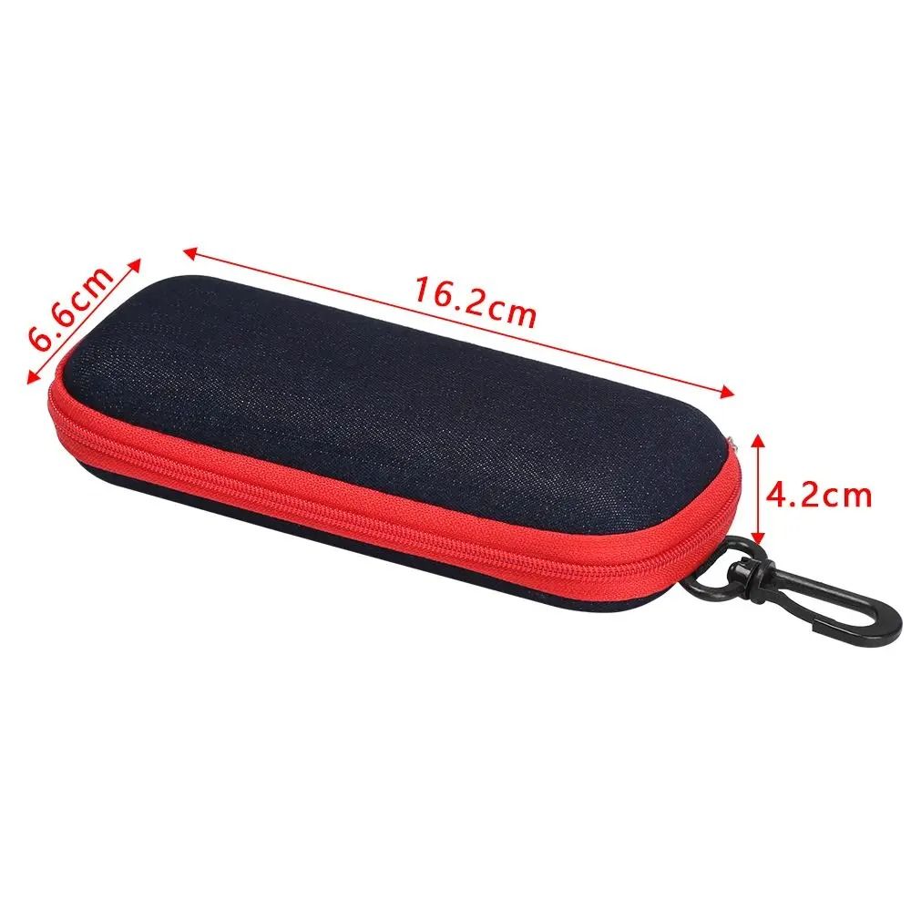 Portable Retro Steel and Leather Hard Eyeglass Case