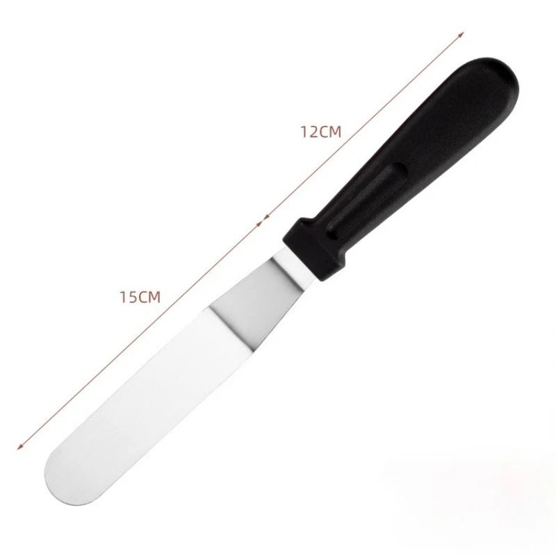 3 Piece Stainless Steel Offset Cake Spatula Set