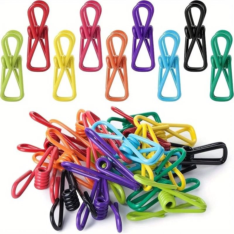 10 Piece Multi Purpose PVC Coated Steel Clips