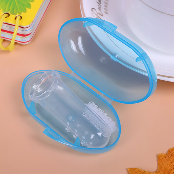 Dual-Sided Silicone Infant Finger Toothbrush – Ideal Baby Oral Care & Perfect Newborn Gift