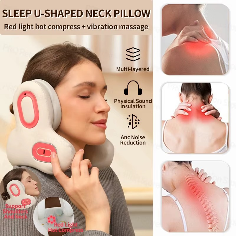 Wireless Red Light Neck Massager & Pillow | Inspire Uplift Wireless Red Light Neck Massager & Pillow | Inspire Uplift