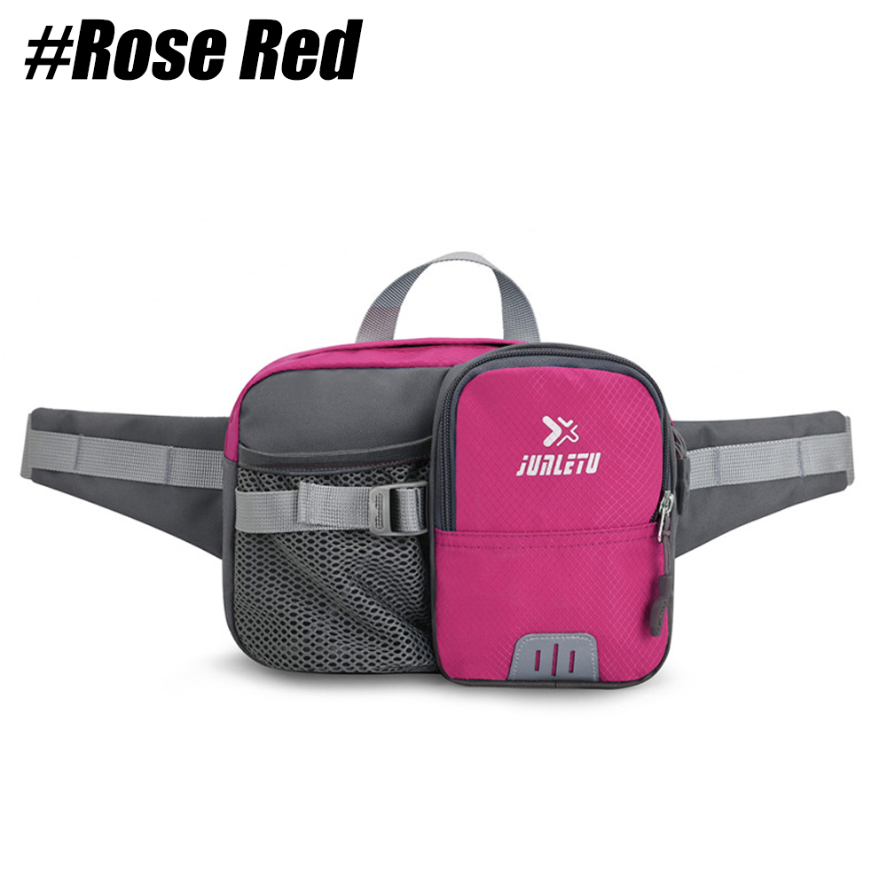 Adjustable Fanny Pack with Bottle Holder, Water-Resistant Waist Bag, Multi-Pocket Design for Hiking, Travel, Cycling