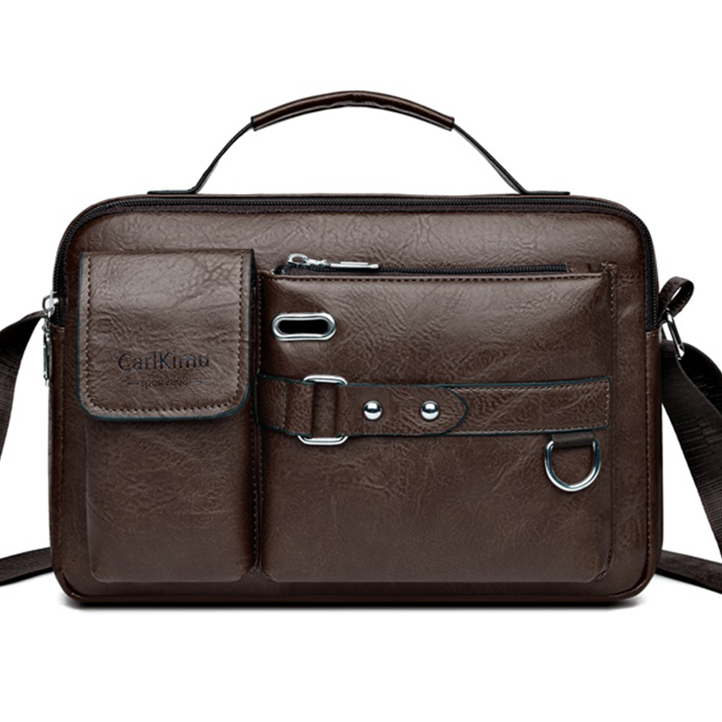 Waterproof Men's Messenger Bag, Office Laptop Briefcase, Large Capacity Shoulder Bag for Work and Travel