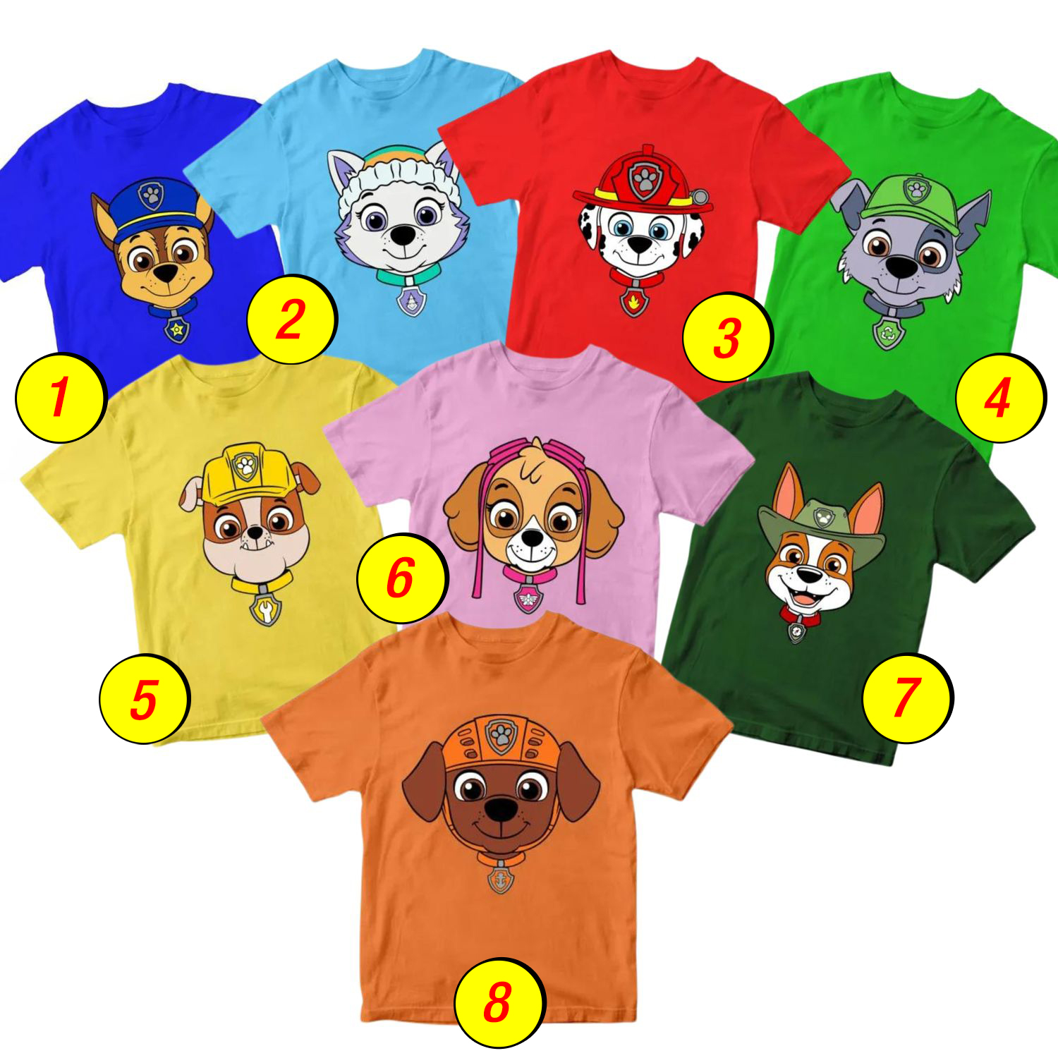Paw Patrol Boys' Toddler Tee – Marshall, Chase & Rocky ‘Pawfect Holiday’ Graphic Shirt (3T) - View #10
