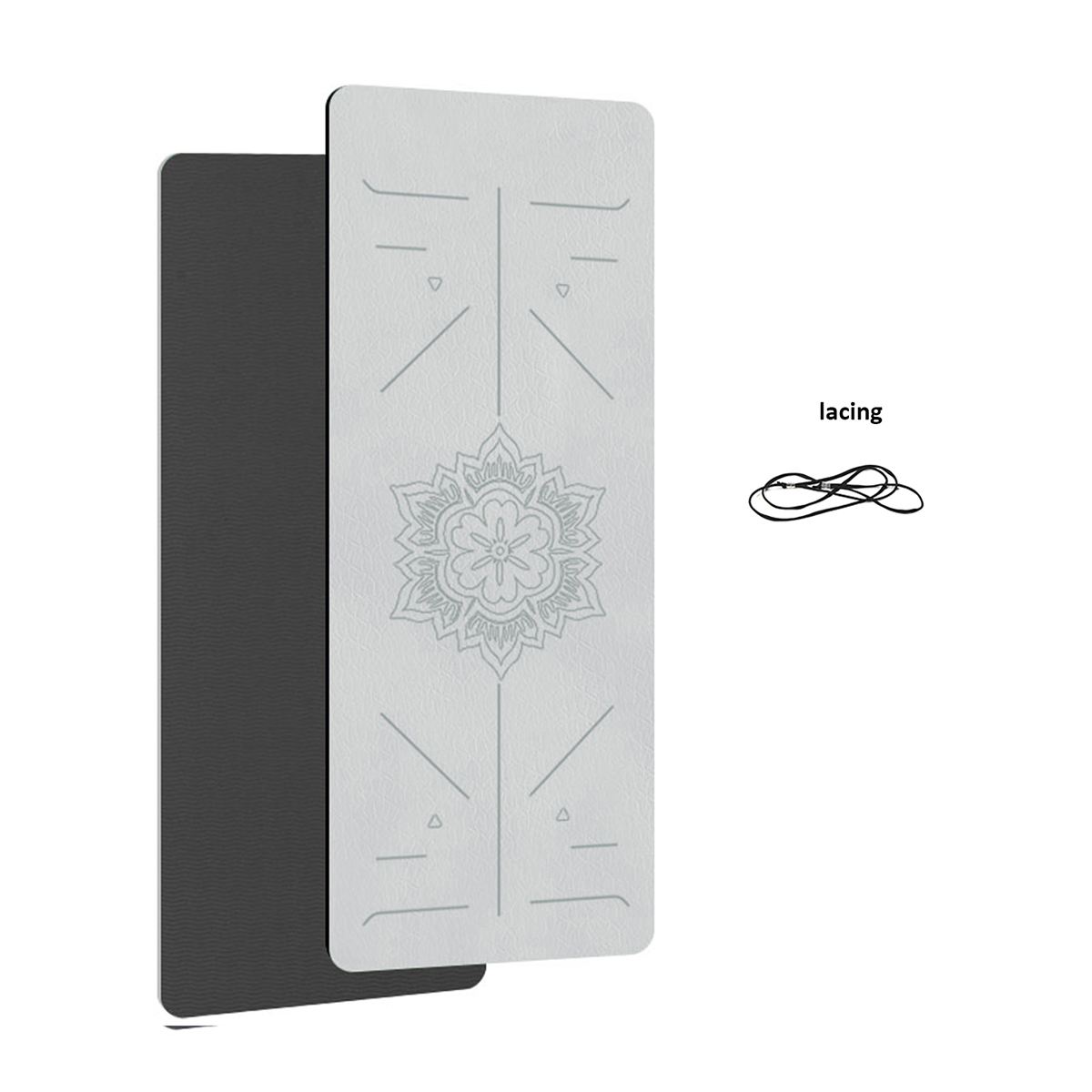 Eco Grip Non Slip Yoga Mat for Pilates Fitness and Home Workouts