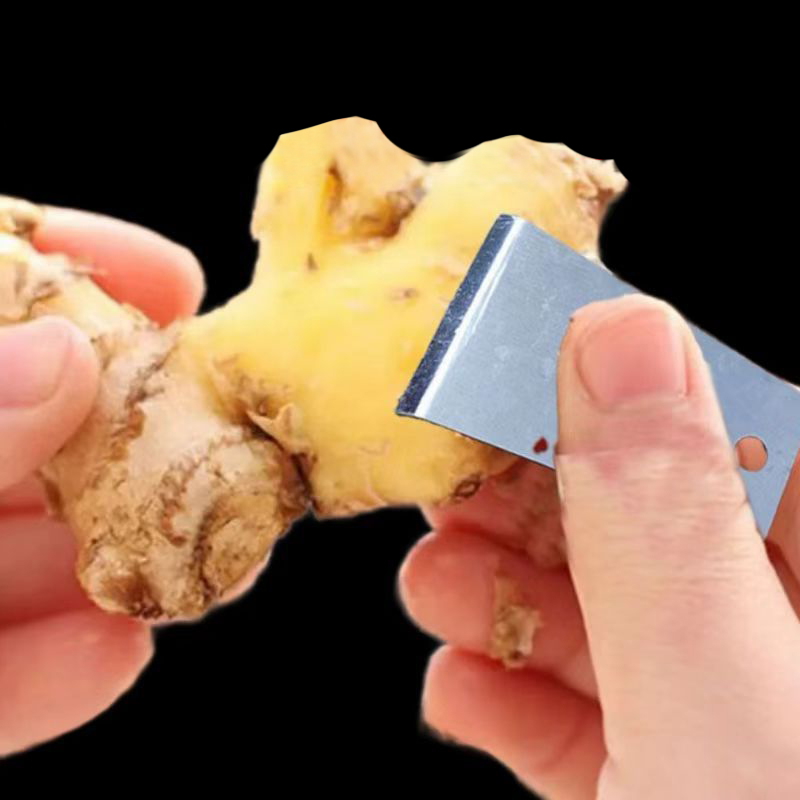 Universal Stainless Steel Vegetable Peeler for Potatoes, Ginger & Garlic
