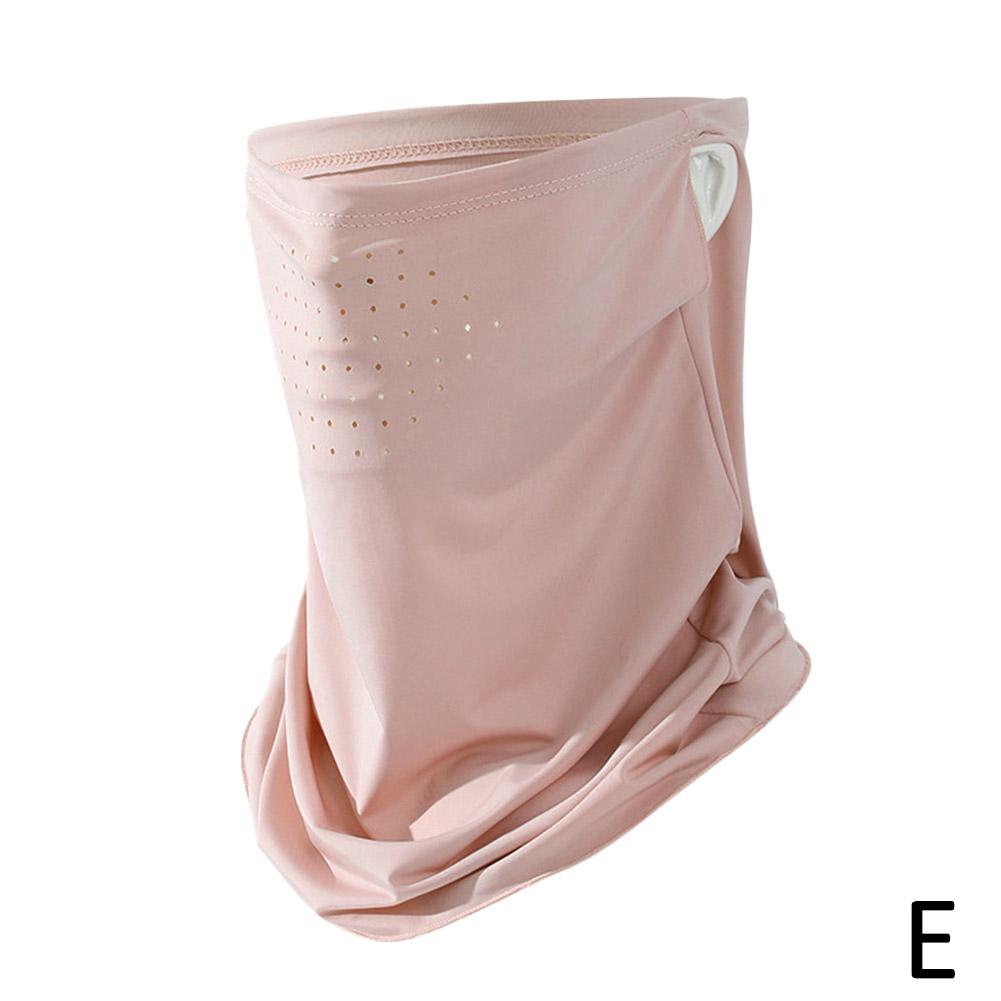 Ice Silk UV Face Mask Breathable Sun Protection Neck Gaiter for Outdoor Sports