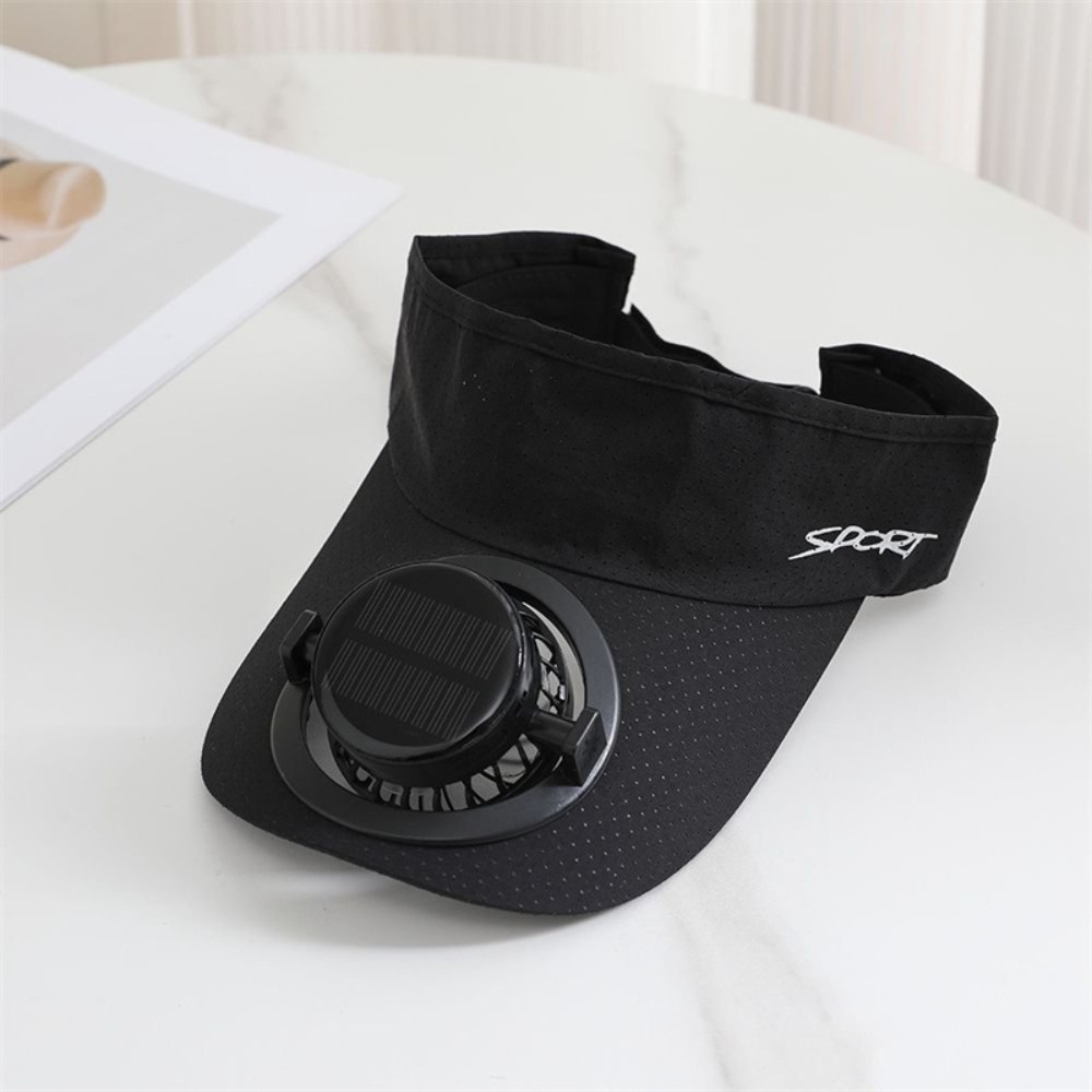 Solar Fan Hat with USB Rechargeable Cooling Fan and UV Protection for Outdoor Summer Activities