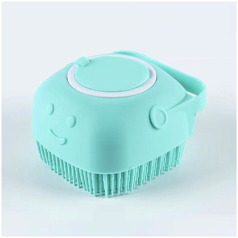 Silicone Pet Bath Brush & Massage Grooming Scrubber for Dogs and Cats