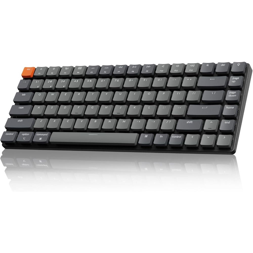 Ultra Slim Wireless Mechanical Keyboard Key Low Profile Bluetooth & Wired Keyboard for Mac & Windows