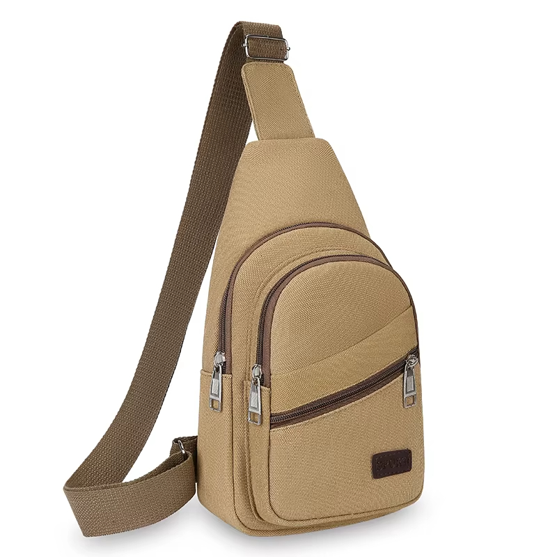Rugged Men's Canvas Crossbody Bag for Everyday Travel, back to school backpack, Casual Messenger Sling