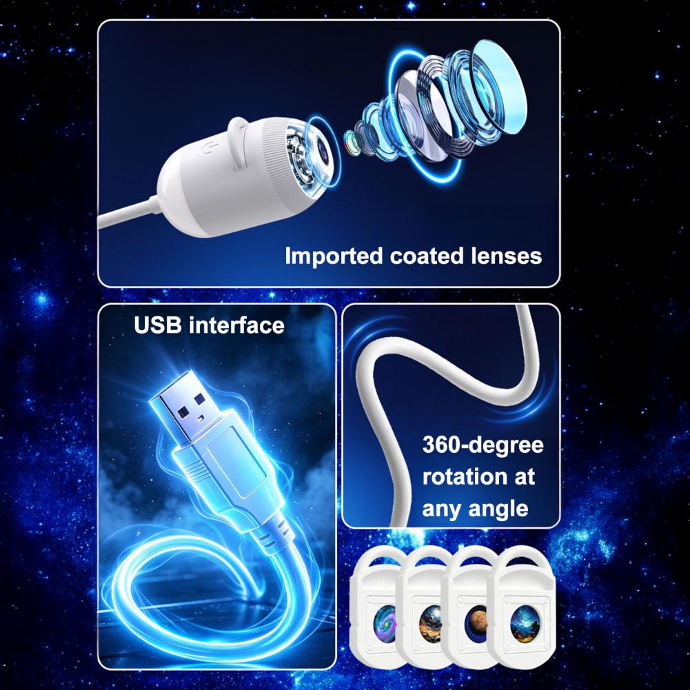 Ceiling Star Projector Night Light with Touch Control and Dimmable Glow