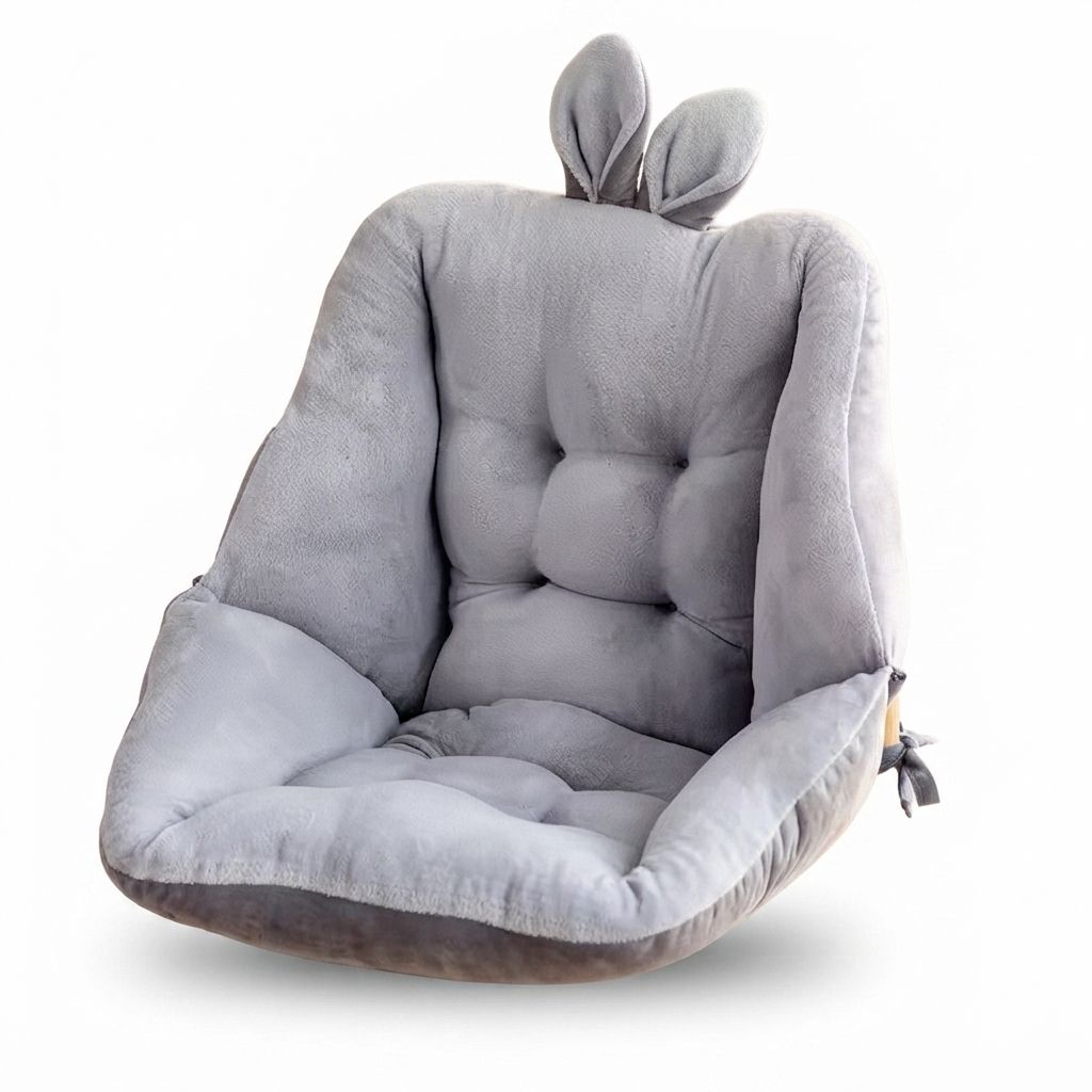 Cute Velvet Chair Cushion Kawaii Soft Seat Pad for Gaming Office Dorm Decor