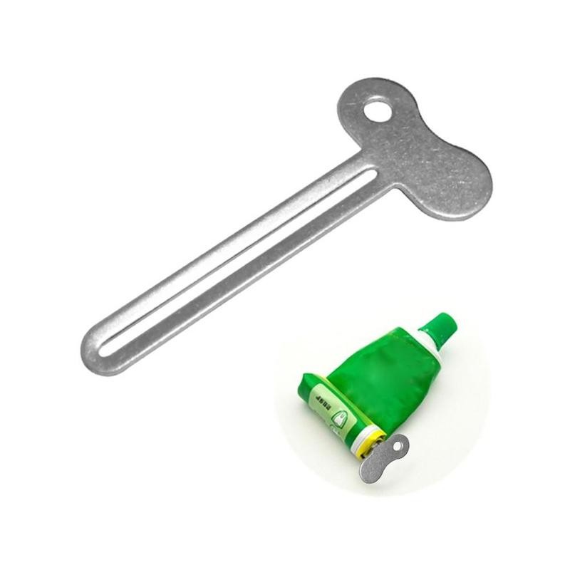 Steel Toothpaste Squeezer Bathroom Tube Roller Press Dispenser
