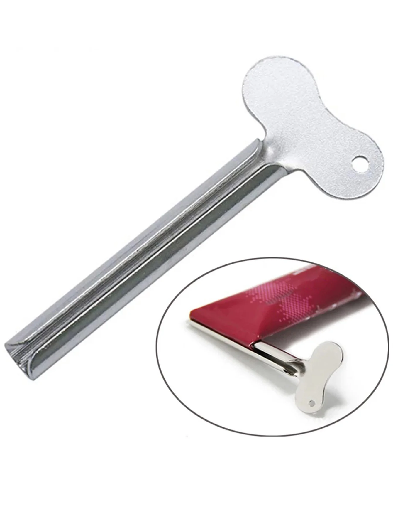 Portable Stainless Steel Toothpaste Squeezer Tube Dispenser Space Saving Bathroom Tool