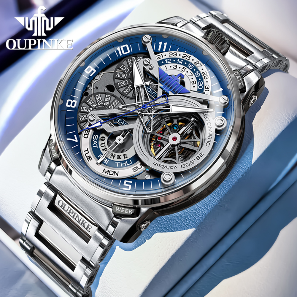 Luxury Hollow Automatic Mechanical Watch for Men Italian Design Limited Edition