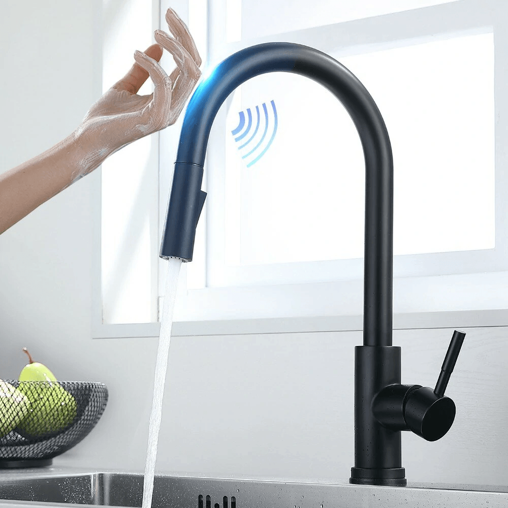 Smart Touch Kitchen Faucet with Pull Down Sprayer and Degree Rotation