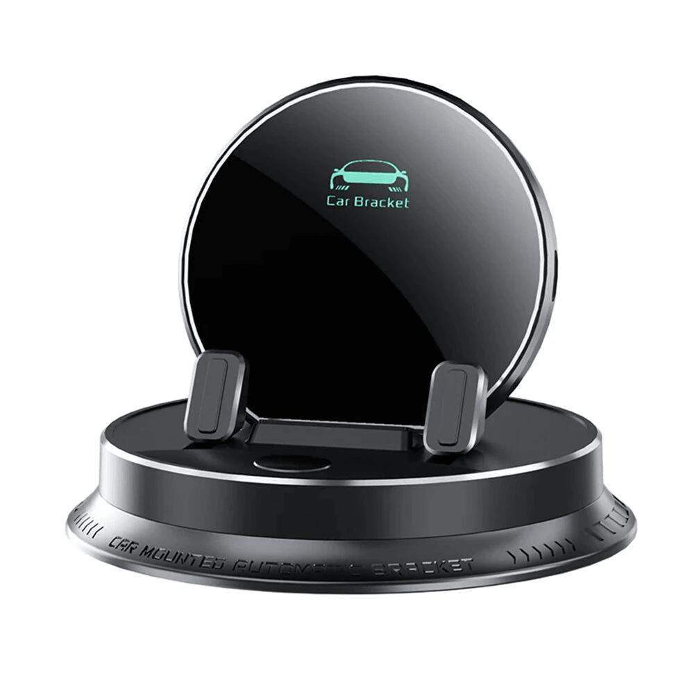 Smart Wireless Charging Car Phone Holder with Auto Lock and Rotation