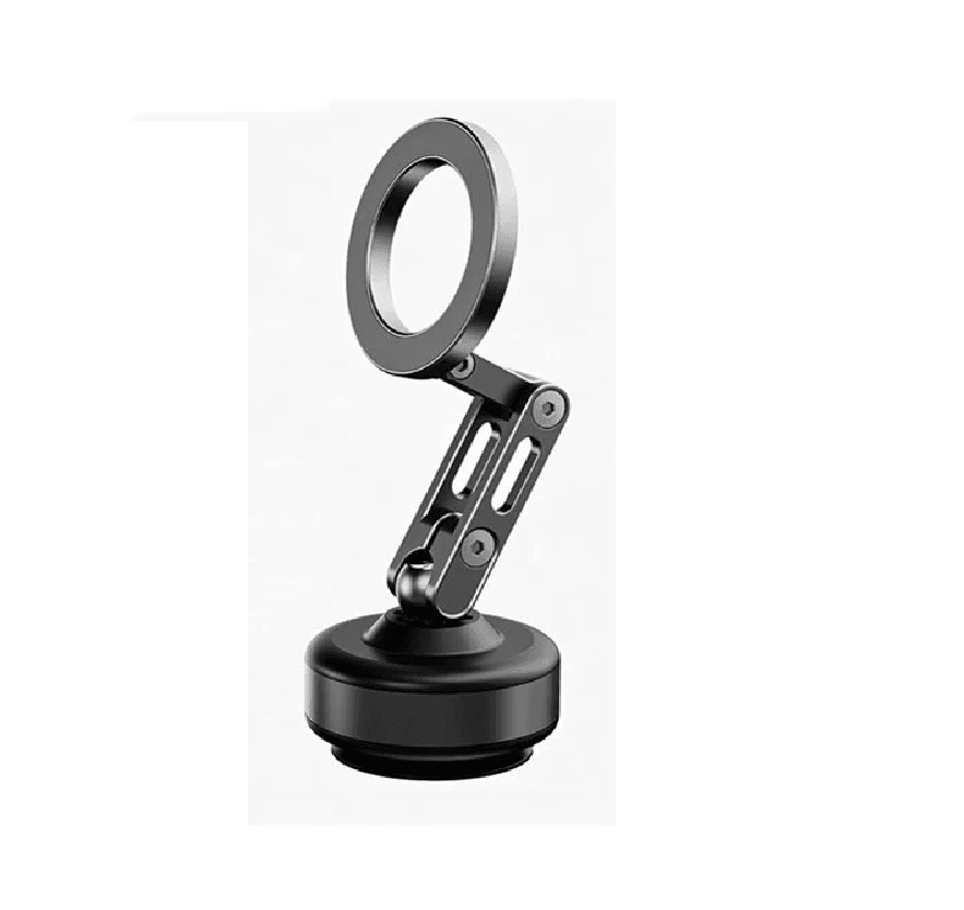 Magnetic Car Phone Holder with Dual Vacuum Suction and Adjustable Rotations