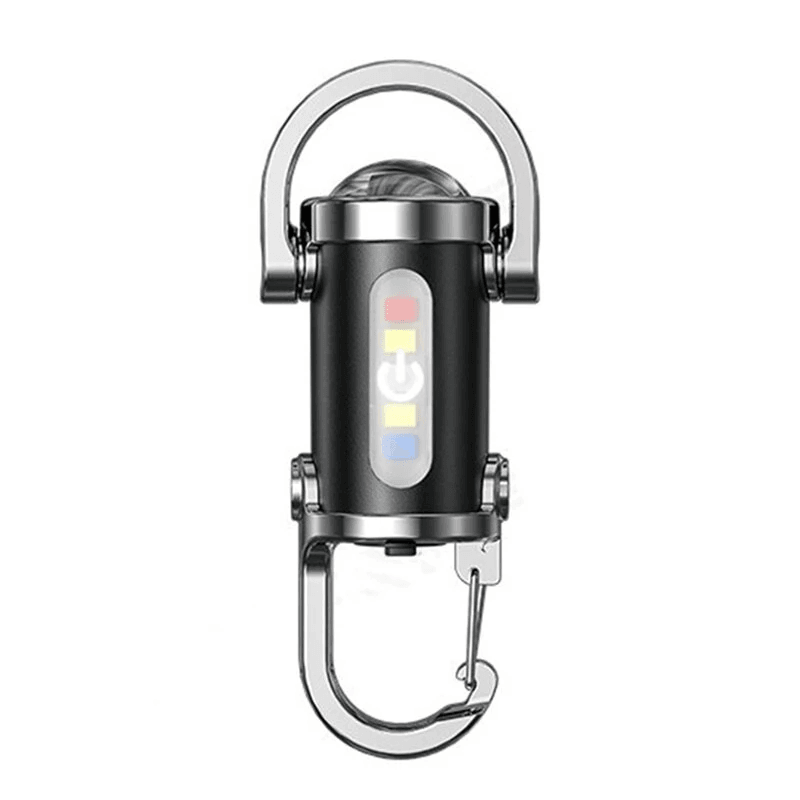 Mini Rechargeable LED Keychain Flashlight with UV Light