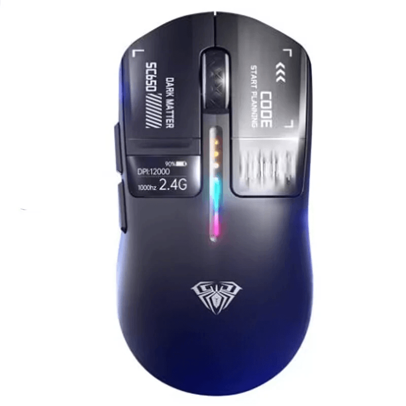 Tri Mode Wireless Gaming Mouse with Smart Display RGB Lighting and DPI