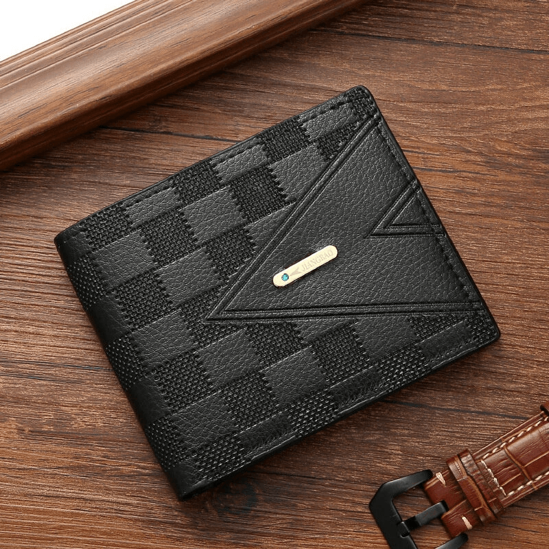 Men's Soft PU Leather Bifold Wallet with Multi Card Storage and Large Capacity