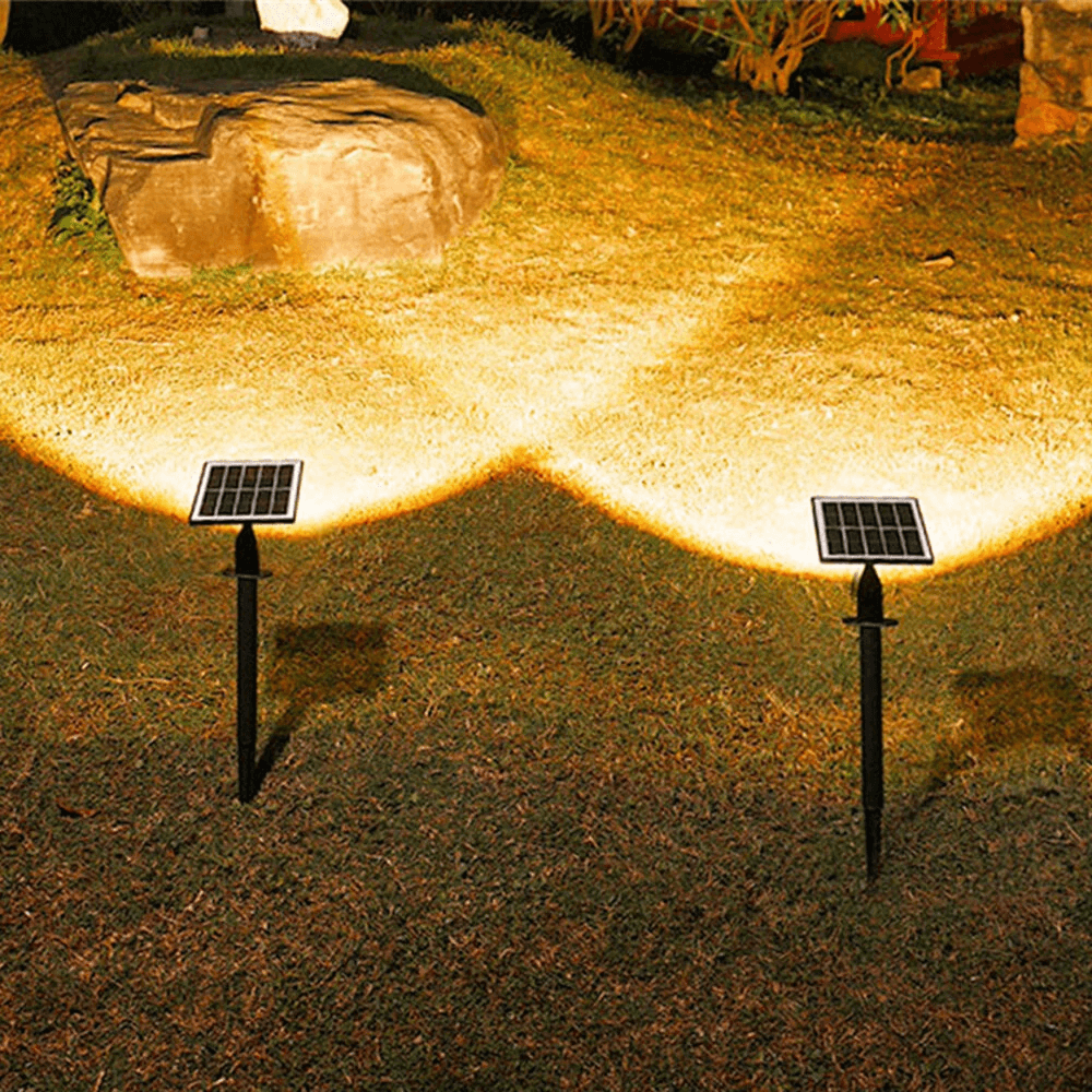 Solar Powered LED Lawn Light Waterproof Adjustable Outdoor Landscape Spotlight