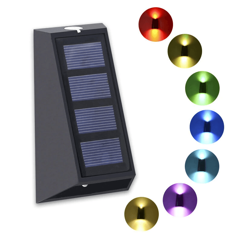 Solar Wall Lights Outdoor Decorative Garden Fence Lights