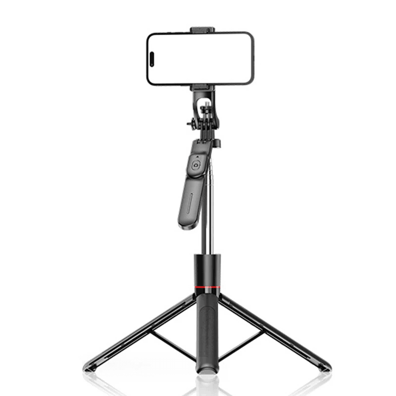 Wireless Bluetooth Selfie Stick with Adjustable Tripod and Detachable Remote