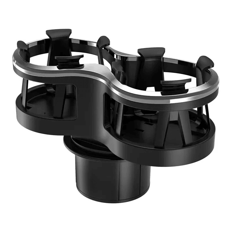 Black Multi Functional Car Double Cup Holder Stand