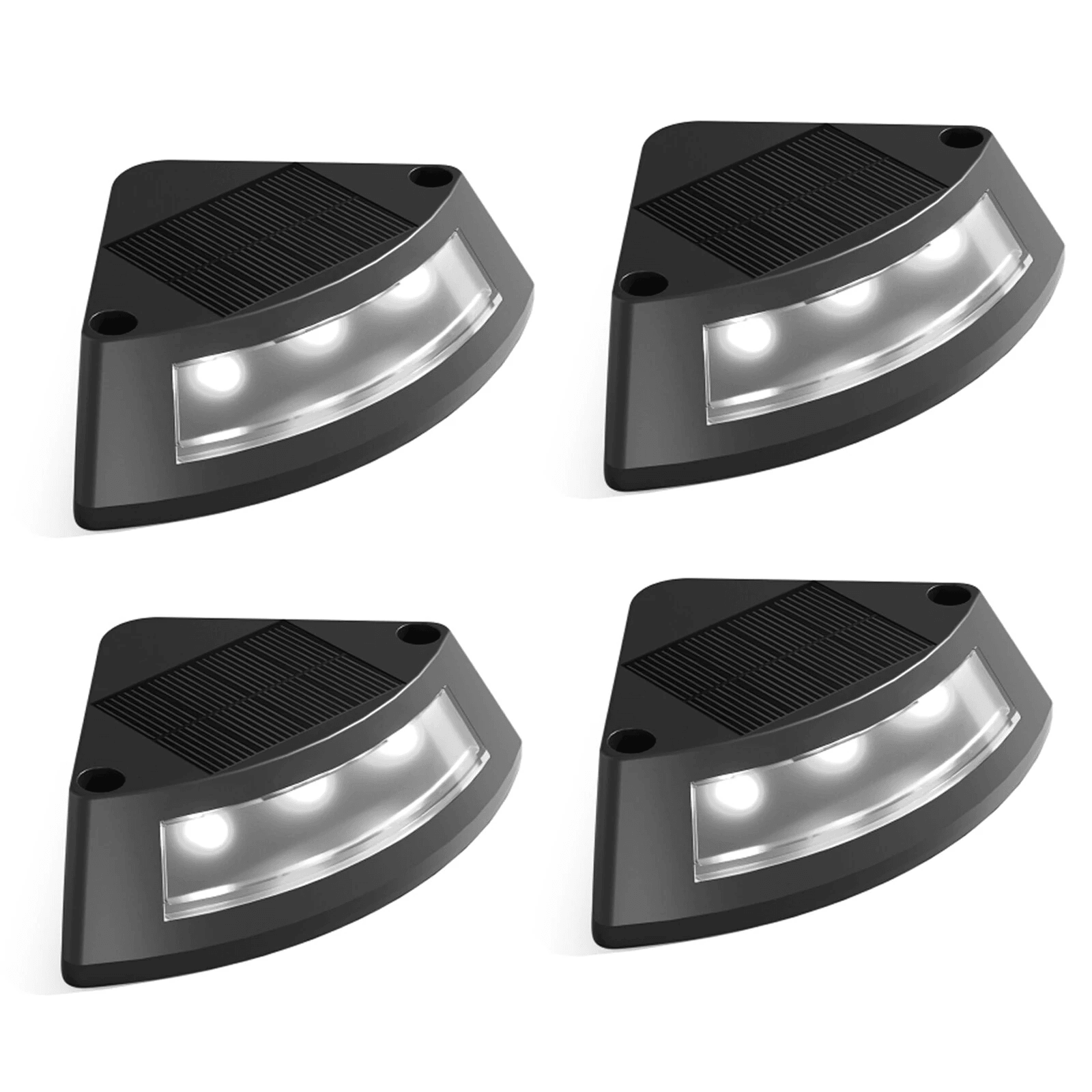 Outdoor Solar Step Lights with Automatic Night Lighting