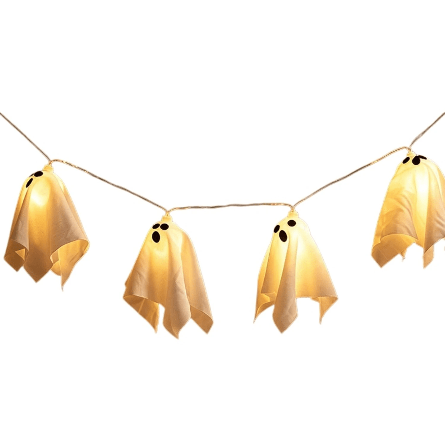 Halloween Ghost LED String Lights USB Powered Warm White Holiday Decorations
