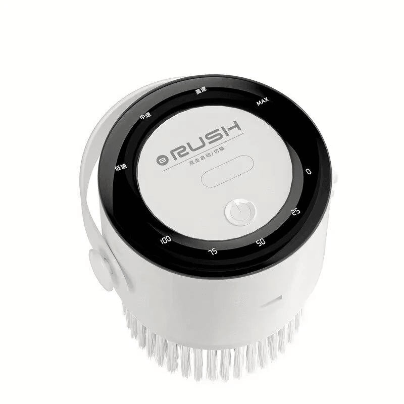 Handheld Electric Cleaning Brush with Speeds LCD Display and Brush Heads